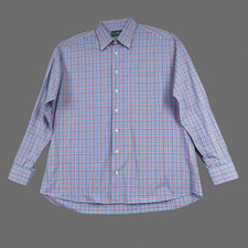 Vintage Gittman Bros Shirt Mens XL Colorful Check Cotton Button Down Made in USA