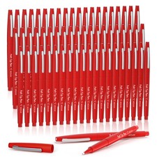Felt Tip Pens, 60 Red Pack, 0.7mm Medium Point, Felt Tip Markers Pens for Jou...