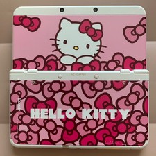 Nintendo New 3DS Kisekae Top Bottom Replacement shell Plates - Hello Kitty Hot