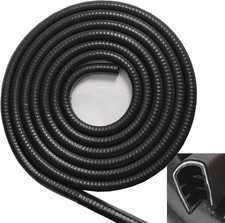 Large Edge Trim Fits Edge 1/4 Inch, 10 Feet 3 Meter Black Rubber Edge Boat Tri