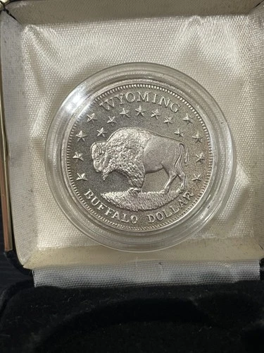 Wyoming Buffalo Round 1oz Silver (Verified .999)