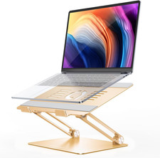 Adjustable Laptop Stand, Portable Laptop Riser, Aluminum Laptop Stand for Desk