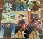Elvis 9 LP Lot: 4 Sealed, Shrink Hype Sticker Picture Disc Moody Blue Sun  VG+