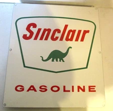 Sinclair Gasoline  Metal Sign Dino Dinosaur  13 1/2 X 12 inches