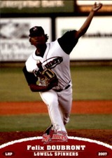 2007 Lowell Spinners Update Grandstand #3 Felix Doubront Carabobo Venezuela Card
