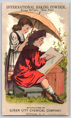 Vintage Queen City Chemical Company Buffalo New York Card 1880's Advertisement