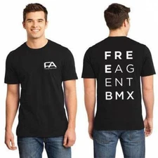 FREE Agent Men'S Eye Exam T-Shirt Black L Bike