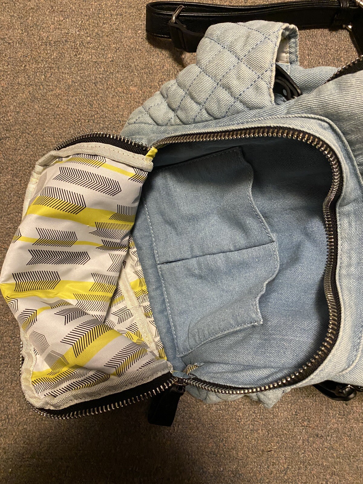 Denim Mini Backpack - image 8