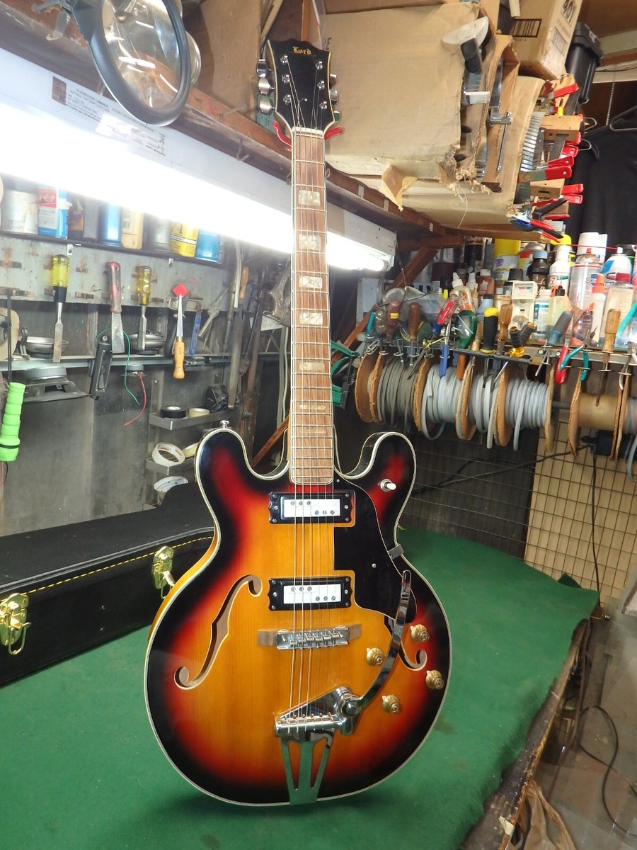 Vintage Japanese LORD Matsumoku Lawsuit ES-330 Casino-style Guitar