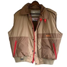 Adventure Gear Down Vest Tan Size XL Full Zip High Neck