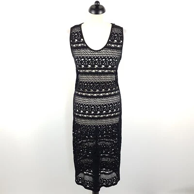 Joseph Ribkoff Etuikleid Damen Gr. DE 38 Schwarz Spitze Kleid - Bild 1 von 4