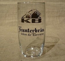 Ancien verre à bière bock KB  Kanterbrau  bière de Lorraine  25 cl
