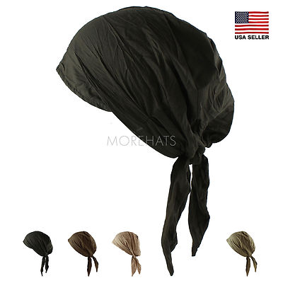 Morehats Wrinkled Cotton Head Scarf Chemo Head Cap Women Cancer Patients Hat