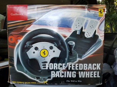 Force feedback racing wheel Ferrari guillemot NEW