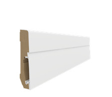 SAMPLE of Skirting Trunking MDF Square 75mm white | Cable Conceal