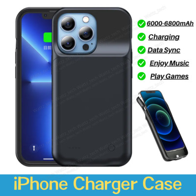 Battery Charger Case For iPhone 15/14/13/12/11/XR/XS/8 Charging Cover Power Bank