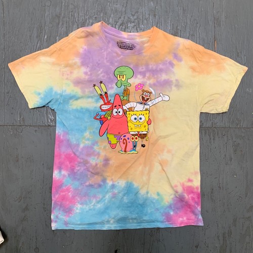 spongebob squarepants tie dye shirt