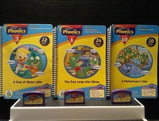 Vtg 2002 Lot LeapFrog LeapPad Phonics Program Lesson's 3,4,10  All Assorted Books