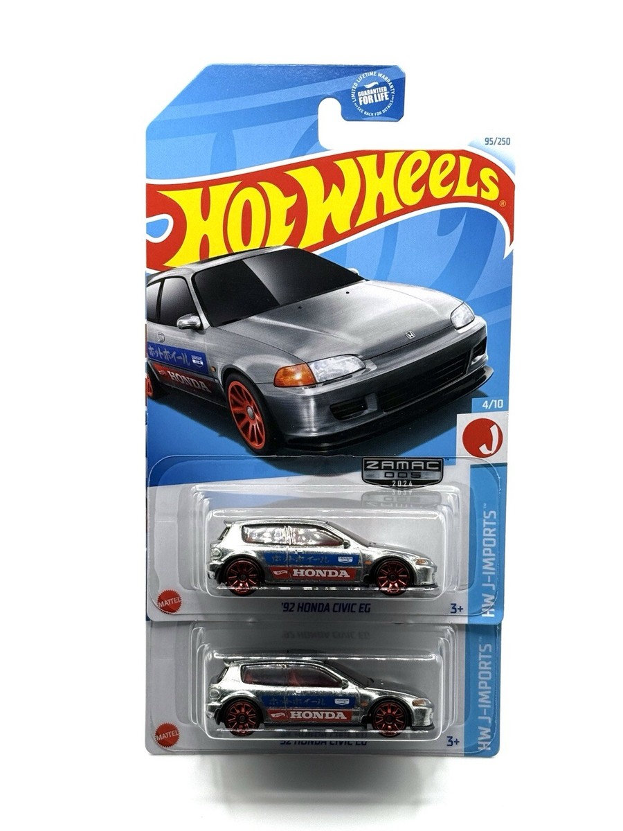 2024 Hot Wheels ZAMAC '92 Honda Civic EG HW J-Imports 95/250