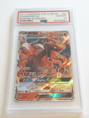 Pokemon Burning Shadows Charizard GX 20/147 PSA 10 GEM MINT | eBay