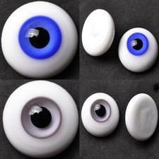 Lots 2 pair 22mm Blue Gray Iris Glass BJD Eyes for Reborn Luts BJD Doll