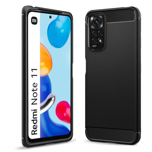Carbon Fibre Shockproof Bumper Case Cover For XiaoMi Redmi Note 10 11 Pro 4G 5G - Picture 5 of 9