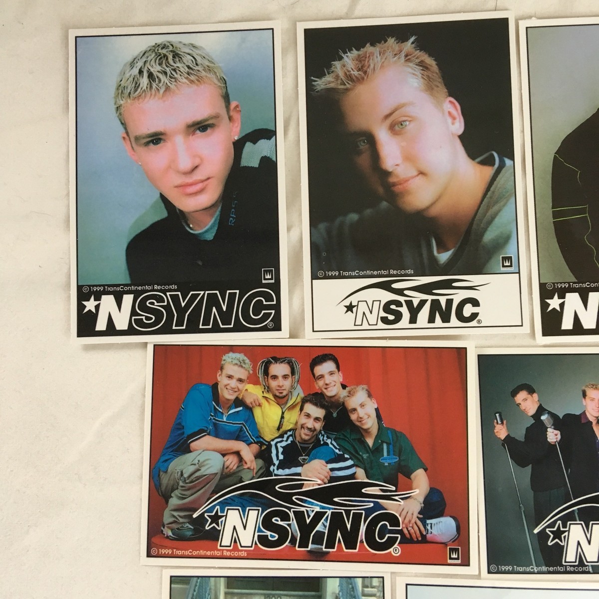Full Set of 15 NSYNC Sticker Collection 1999 Trans