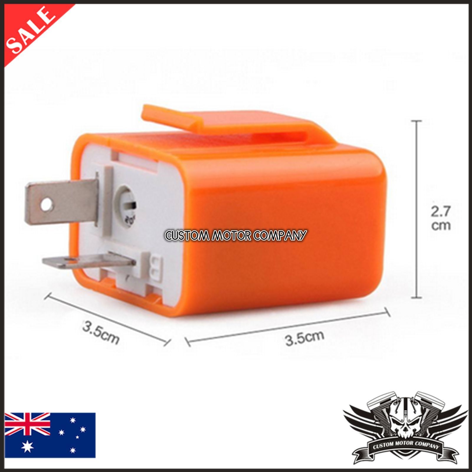 2X 2Pin Electronic adjustable LED Flasher Relay Motorcycle Turn Signal