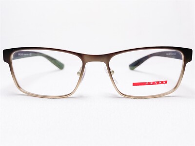 NEW Prada Linea Rossa VPS50G 10U-1O1 Mens Eyeglasses Frames Brown Gradient 53/17