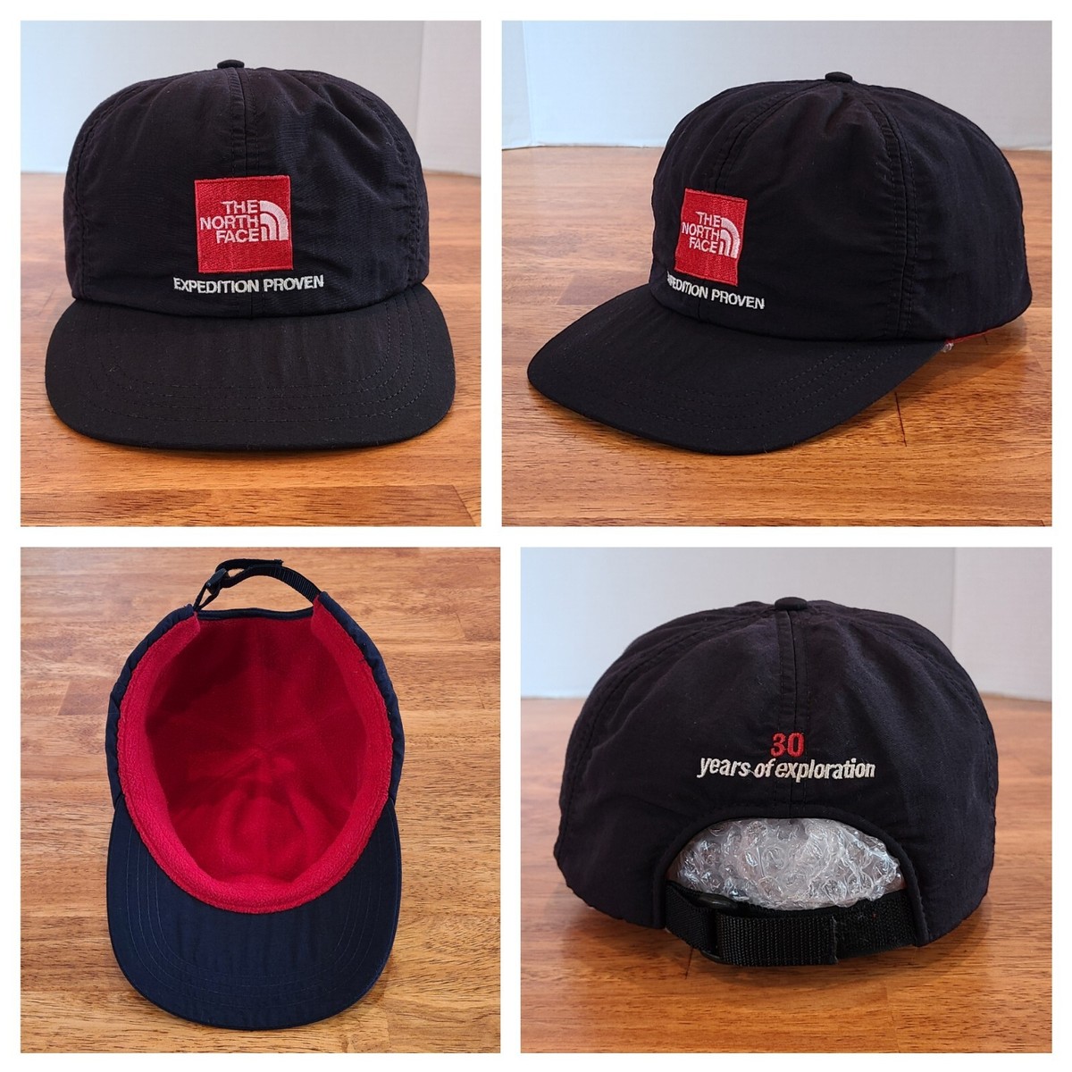 Vtg 1998 North Face Expedition Proven Fleece Lined Cap Hat Made in 
