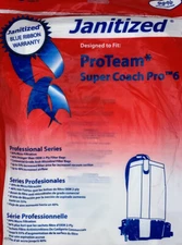 Janitized ProTeam Super Coach Pro 6. 10 count vacuum bags