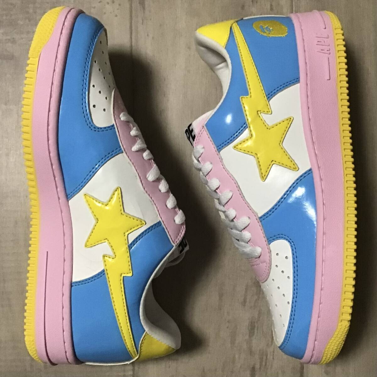 BAPE STA patent leather sneaker cotton candy multi NIGO A Bathing Ape US