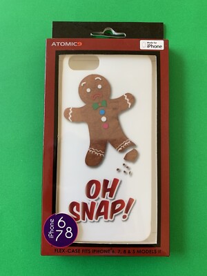Atomic9 Flex-Case for iPhone 8/7/6s/6/SE (2/3 Gen) - OH SNAP! (GINGERBREAD MAN)