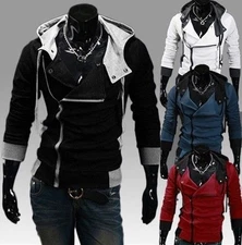 Unisex Casual Slim Fit Stylish Jacket Ziper Hoodie College Blazer New USA Seller