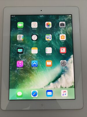 Apple iPad 4th Gen Retina 16GB Wi-Fi 9.7in - White - (MD513LL/A