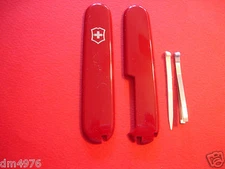 NEW SWISS ARMY VICTORINOX  91mm RED PLUS SCALES W/TOOTHPICK & TWEEZER FREE SHIP