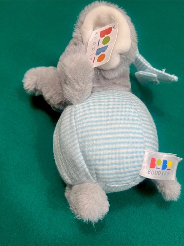 BoBo Buddies Plush EDGAR ELEPHANT Security Lovey Baby Toy Rattle NEW Unboxed NWT - Picture 3 of 6