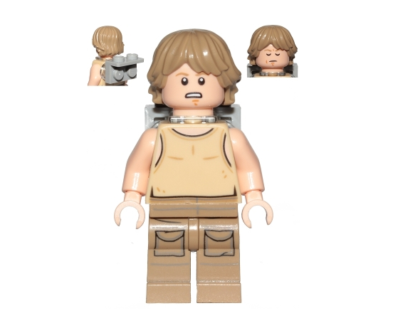 Lego Luke Skywalker 75208 Dagobah Tan Tank Top Backpack Star Wars Minifigure | eBay