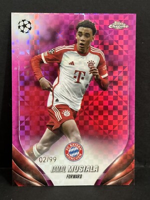 2023-24 Topps Chrome UEFA Club Competition Bayern Munich Jamal