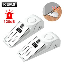 2 Security Door Stop Alarm 120DB Stopper Wedge Siren Portable Home Anti Theft