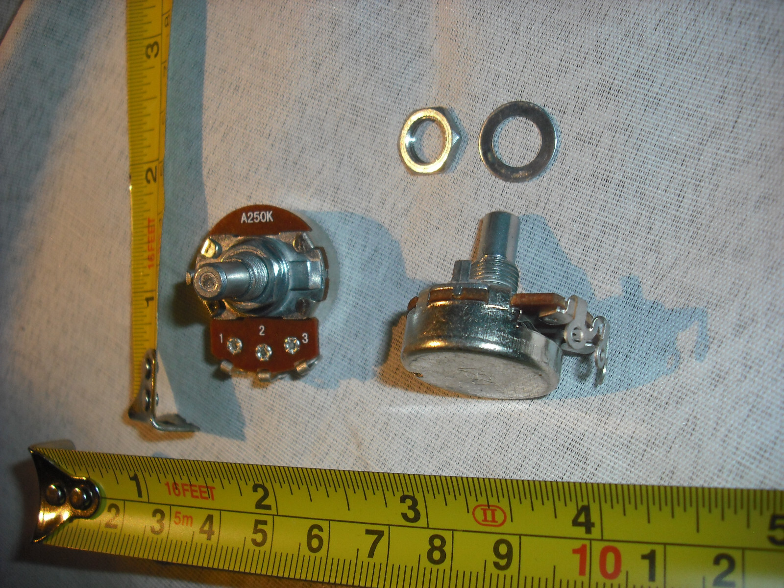 A250k 250k ohm log pot guitar amp audio taper metal shaft 6mm volume eBay