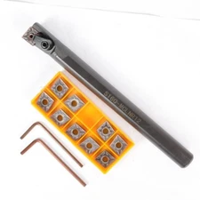 S16Q MCLNR12 Lathe Internal Turning Tool Holder Boring Bar 10* CNMG120404 Insert