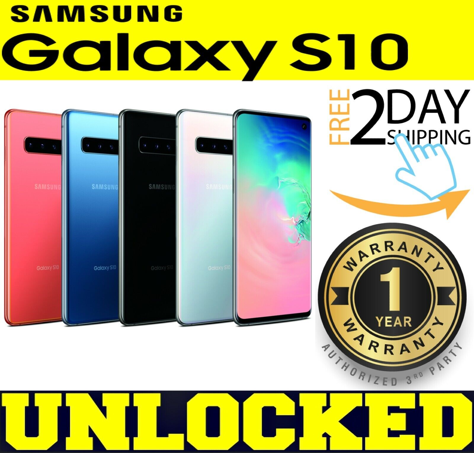 The Price of Samsung Galaxy S10 G973U1 (FACTORY UNLOCKED) 128GB │ 512GB (GSM + CDMA) ❖O/B❖(w) | Samsung Phone