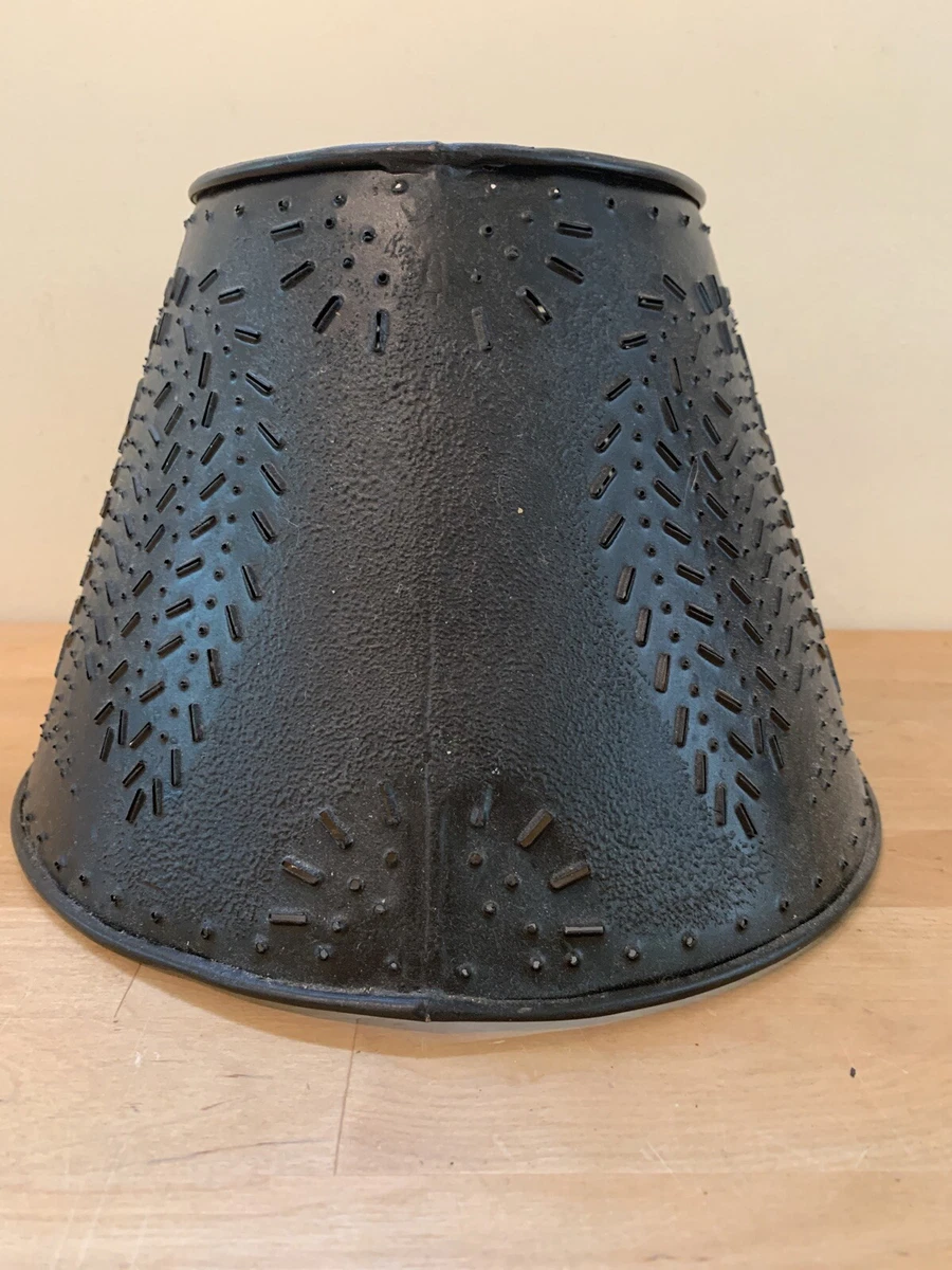 Vintage tin lamp shades deals
