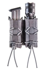 HIGH SPEED GEAR DOUBLE PISTOL TACO MOLLE, WOLF GREY