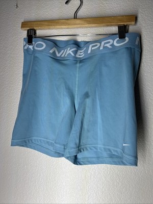 Brand New Nike Pro Compression Shorts In Baby Blue Size Large Women s