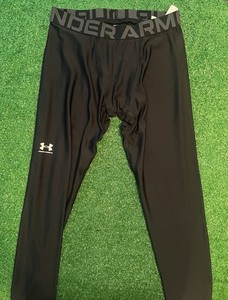 Under Armour HeatGear Armour Kids Kids Sports Baselayer Leggings Black YXL