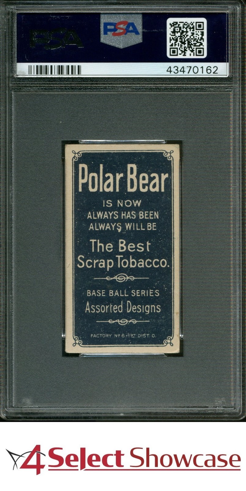 1909-11 T206 POLAR BEAR ADDIE JOSS HOF PITCHING PSA 4 view 2
