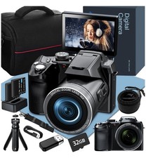 NBD S200- 4K 64MP Digital Camera with 16X Digital Zoom and 32GB SD Card