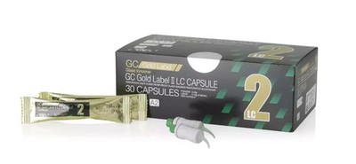 Dental GC FUJI 2 LC GOLD LABEL Light Cured GIC Restorative 30 Capsule Pack A3